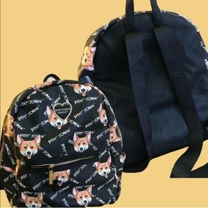 Betsy Johnson Large Welsh Corgi Backpack